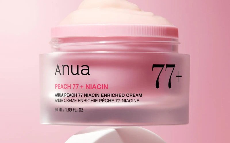 ANUA PEACH 77% NIACIN ENRICHED CREAM Pürüzsüz ve parlak bir cilt için yoğun kremalı puding 50 GR