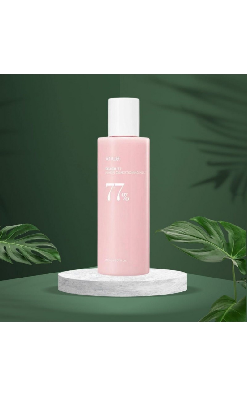 ANUA PEACH 77% NAIACIN CONDITIONING MILK. Şeftali ve niasinamid içeren süt losyonu 150 ML