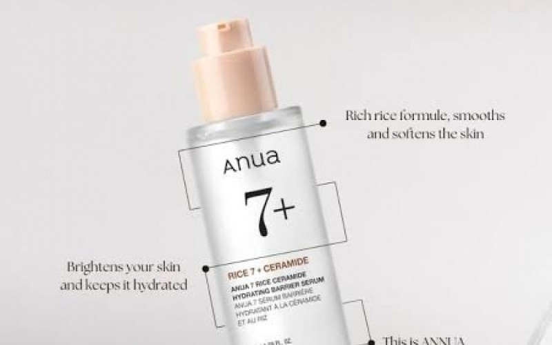 ANUA RICE CERAMIDE 7 HYDRATING BARRIER SERUM Pirinçli Cilt Işıltısı Serumu 50 ML