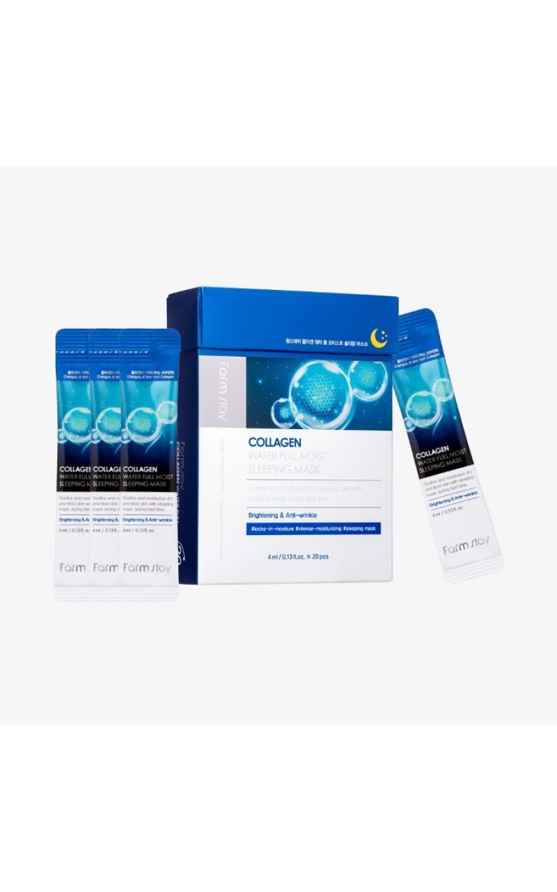 FARMSTAY COLLAGEN WATER FULL MOIST SLEEPING MASK Kolajenli Nemlendirici Gece Maskesi(4 ml * 20 ADET)