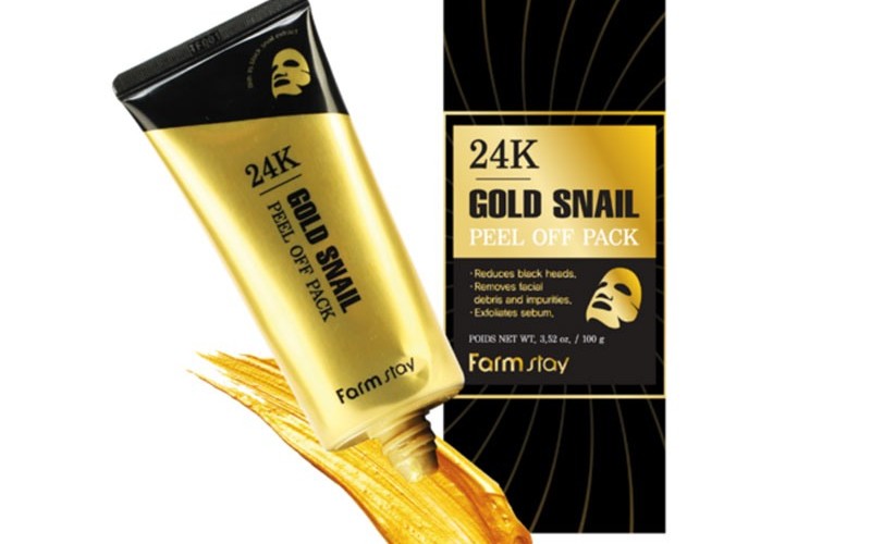 FARM STAY 24k gold snail peel off pack