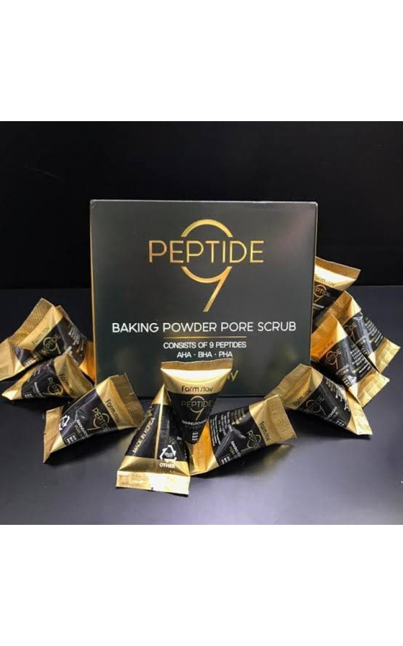 Farmstay Peptide 9 Baking Powder AHA-BHA-PHA Pore Scrub Peptid 9 Kabartma Tozu AHA-BHA-PHA Gözenek Ovucu (25 adet * 7GR)