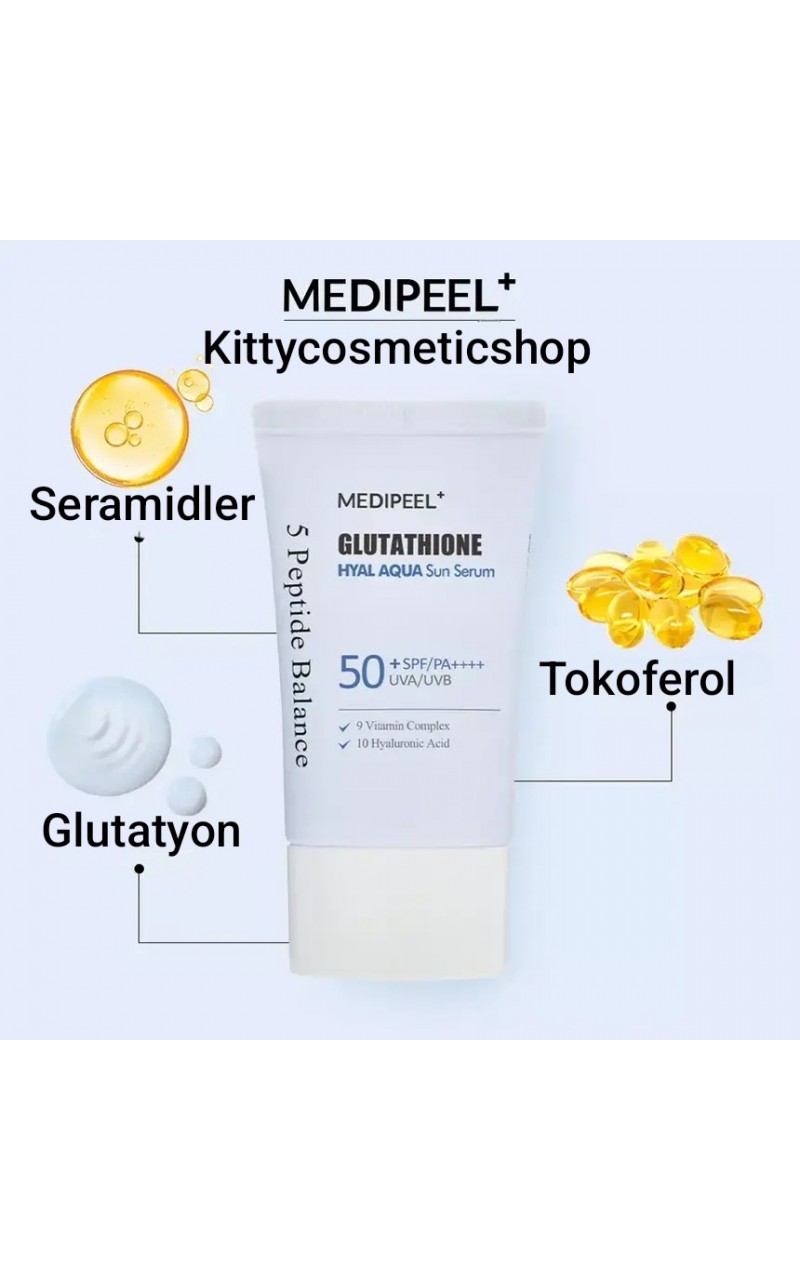 Medi-peel Glutathione Hyal Sun Serum SPF 50+ PA++++(güneş koruma Serumu) 