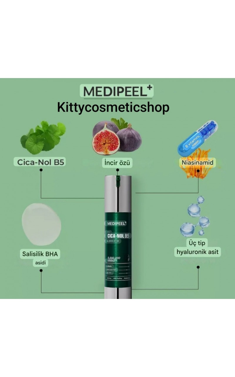 MEDI-PEEL PHYTO CICA-NOL B5 6,000 SHOT SERUM Spikül ve centella'nın çift konsantrasyonuna sahip yumuşak peeling serumu 50 ML
