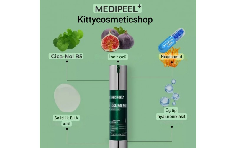 MEDI-PEEL PHYTO CICA-NOL B5 6,000 SHOT SERUM Spikül ve centella'nın çift konsantrasyonuna sahip yumuşak peeling serumu 50 ML