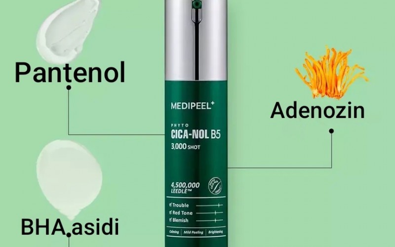 MEDI-PEEL PHYTO CICA-NOL B5 3,000 SHOT SERUM Spiküller ve centella içeren yumuşak peeling serumu 50 ML