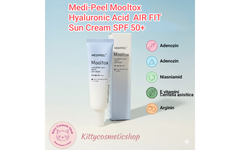 Medi peel Hyaluronic Acid Aqua Mooltox AIR FIT Sun Cream SPF 50+ PA++++, 50 ml