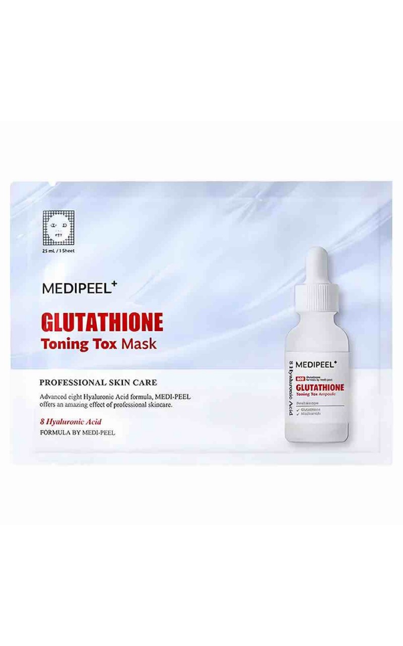 MEDI-PEEL GLUTATHIONE TONING TOX MASK Vitamin ve glutatyon içeren aydınlatıcı kağıt maske 25 ML