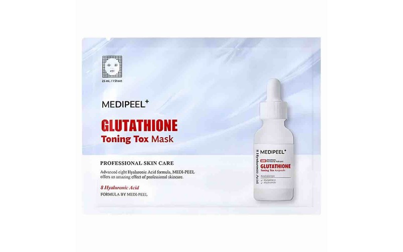 MEDI-PEEL GLUTATHIONE TONING TOX MASK Vitamin ve glutatyon içeren aydınlatıcı kağıt maske 25 ML
