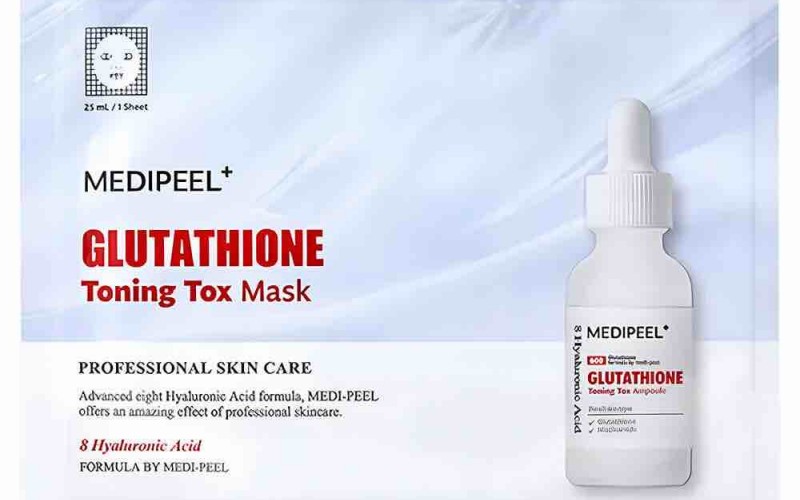 MEDI-PEEL GLUTATHIONE TONING TOX MASK Vitamin ve glutatyon içeren aydınlatıcı kağıt maske 25 ML